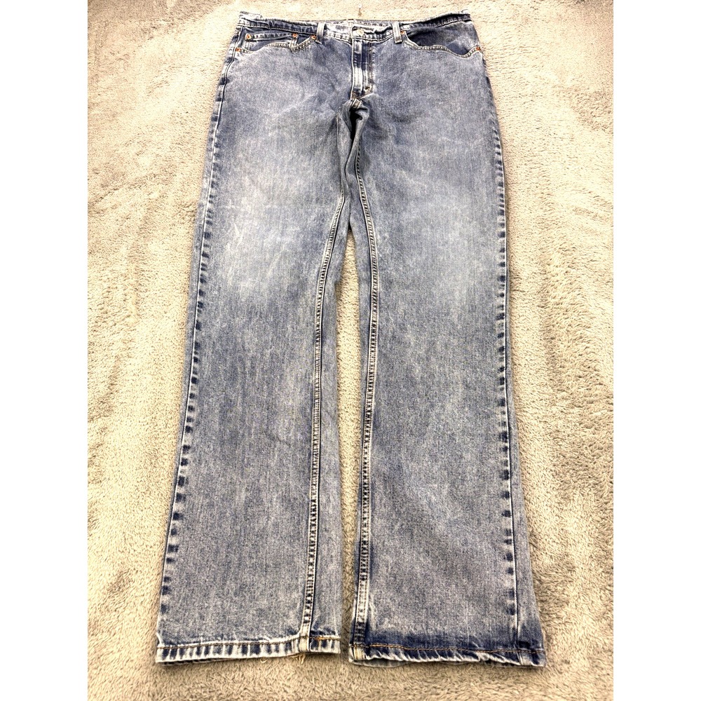 Levis 559 Jeans Men 36x36 (34L) Blue Relaxed Straight Distress Denim